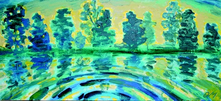 Олег Мінгальов"Rings on the water".