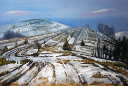 Катерина Ткаченко "Сніжна рілля у Карпатах"
