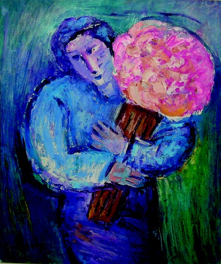 Лариса Бровді "Жінка з букетом".